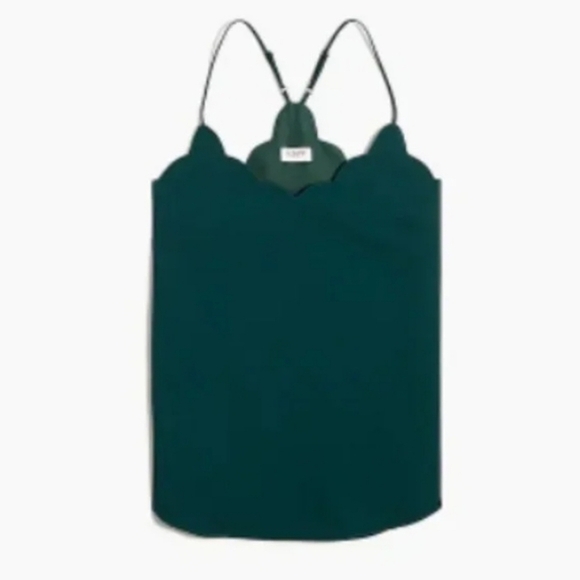 J Crew scalloped neckline lined tank top. - Picture 4 of 8